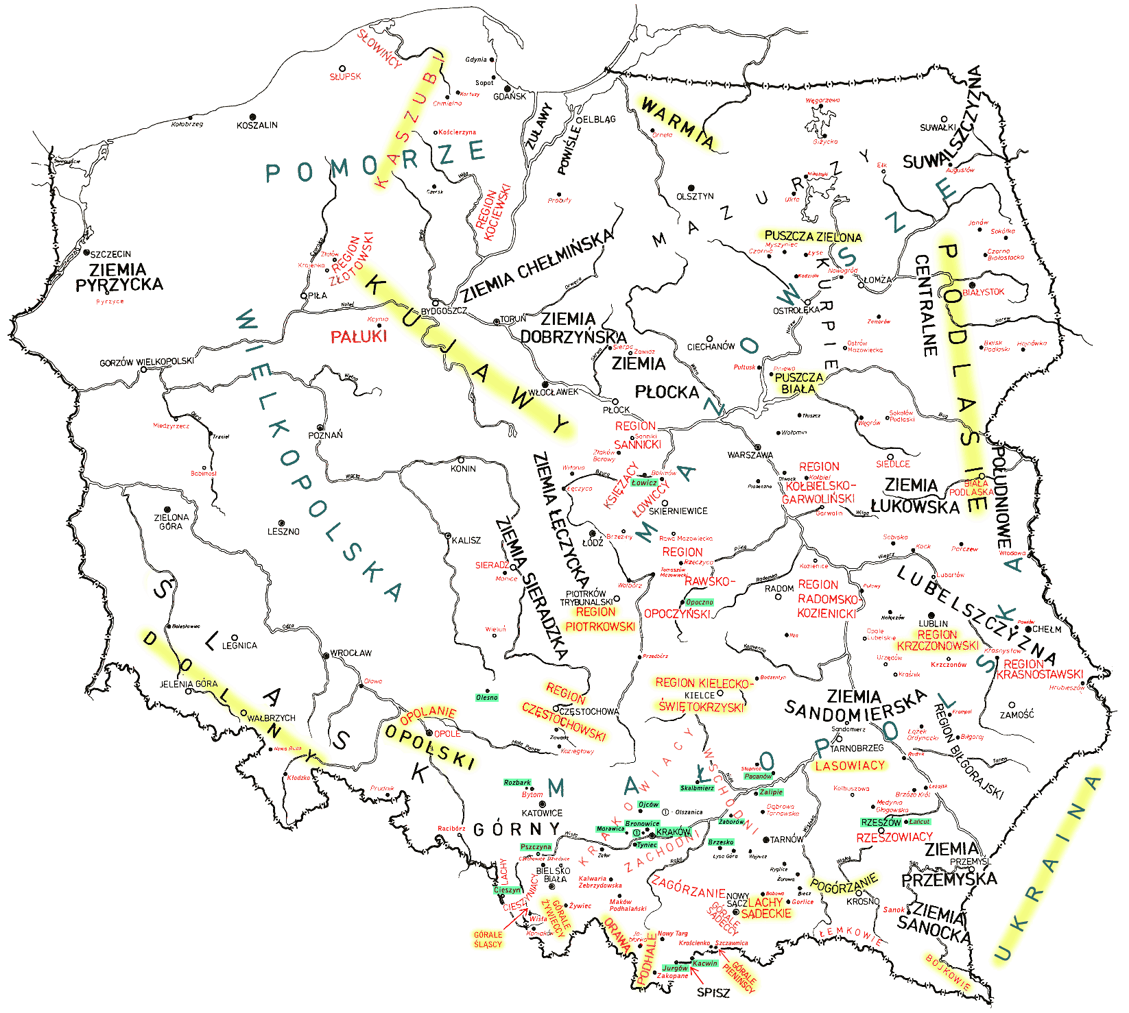 Map of Poland